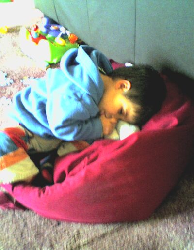 Anton asleep