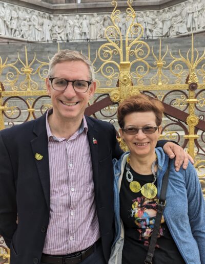 Matt and Barbara by The Albert Memorial