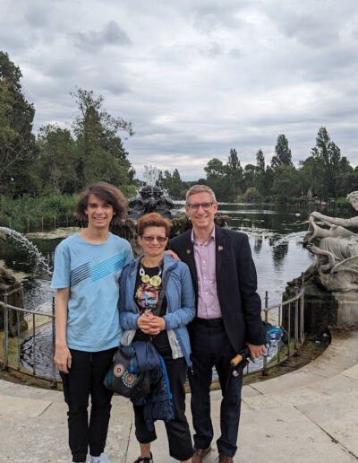 Anton, Barbara and Matt in Hyde Park
