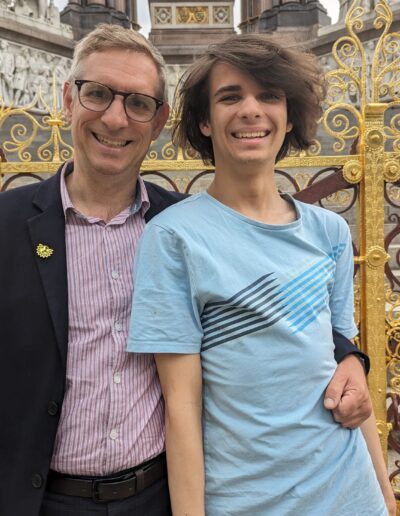 Matt and Anton by The Albert Memorial