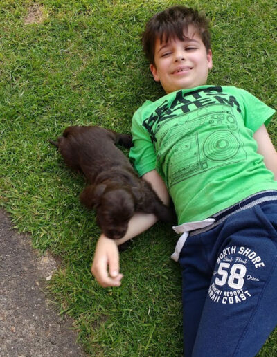 Anton and puppy