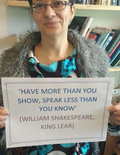 Barbara with quote